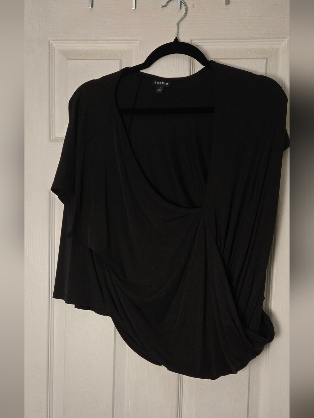 Torrid Black Draped Women’s Shirt